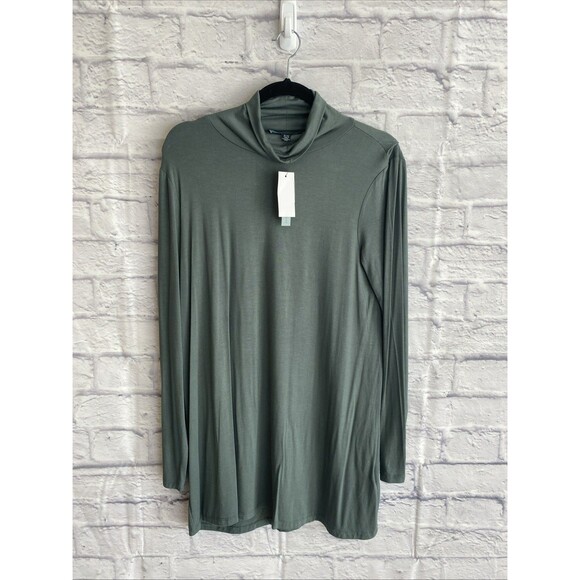 Joan Vass Women’s NWT Casual Everyday Chic  Stretch Tunic Top Size Medium - Picture 1 of 6
